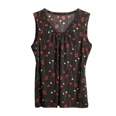 Armilla 100% seda estampada
